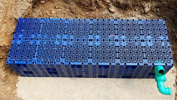 new soakaway installation which removes surface water